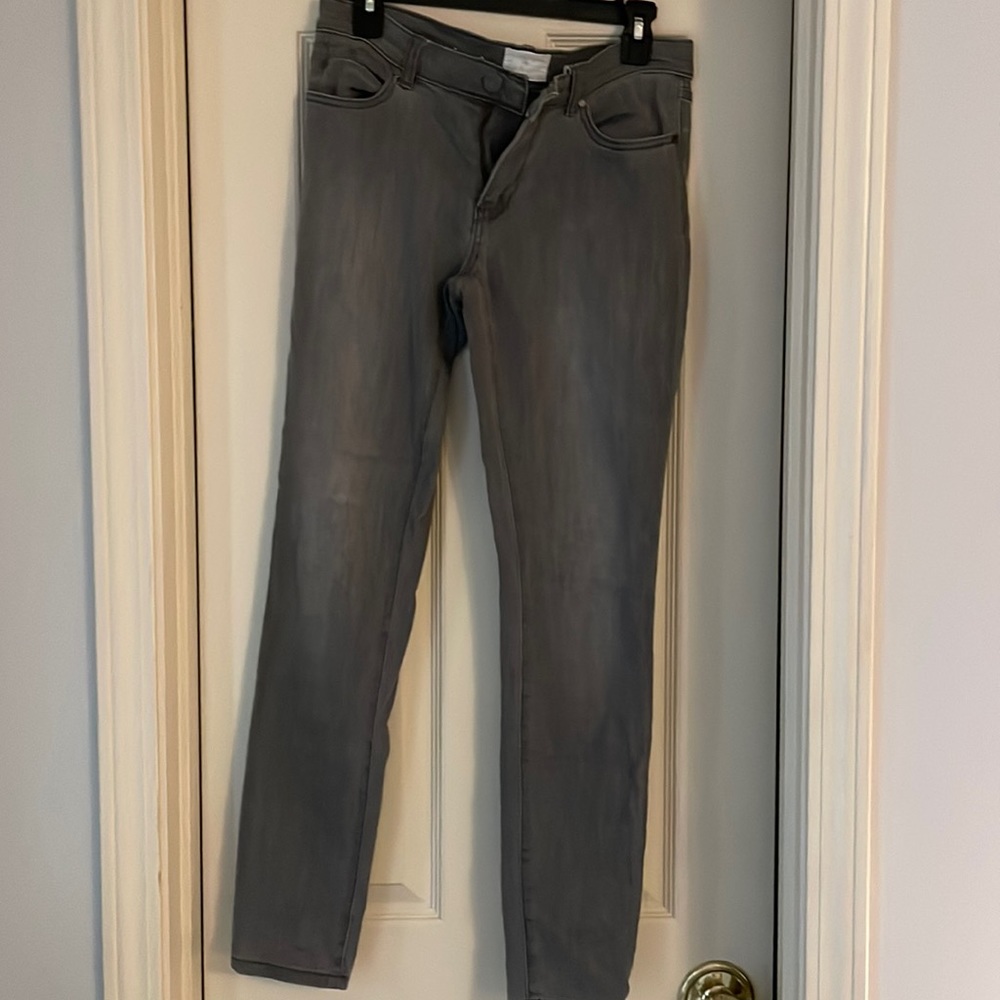 Caslon gray skinny jeans, size 27